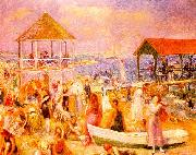 William Glackens Beach Scene near New London oil painting